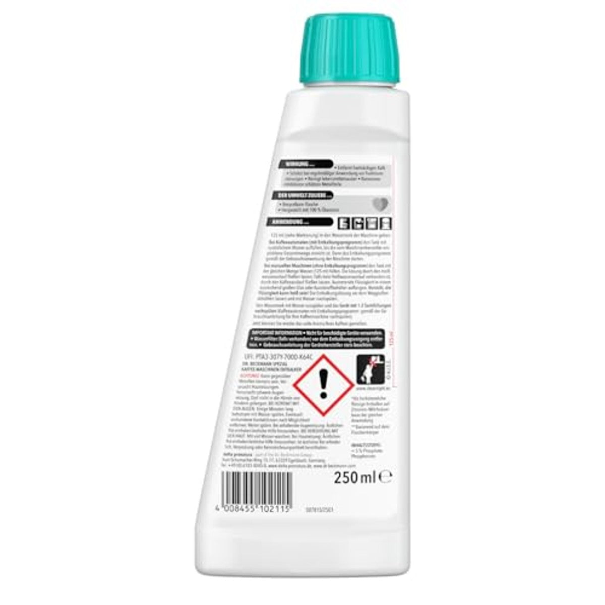 Dr. Beckmann Ontkalker voor koffiemachines, 250 ml – Dr. Beckmann