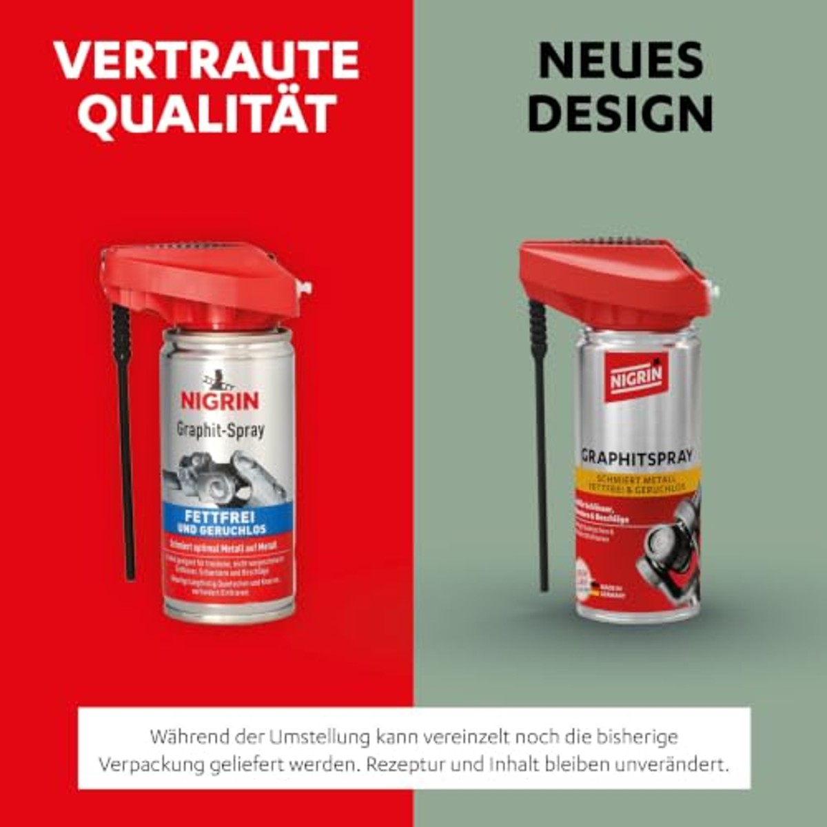 NIGRIN Grafiet spray 6 x 100 ml - Voordeelverpakking
