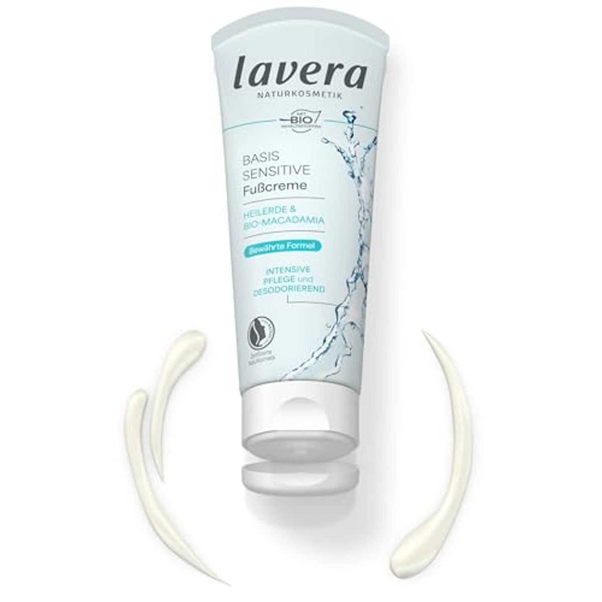 lavera Voetcrème Basis Sensitiv Macadamia - 4 stuks – lavera