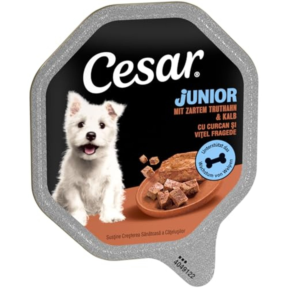 Cesar Junior hondenvoer kalf en kalkoen 14 x 150 g - 3-pack
