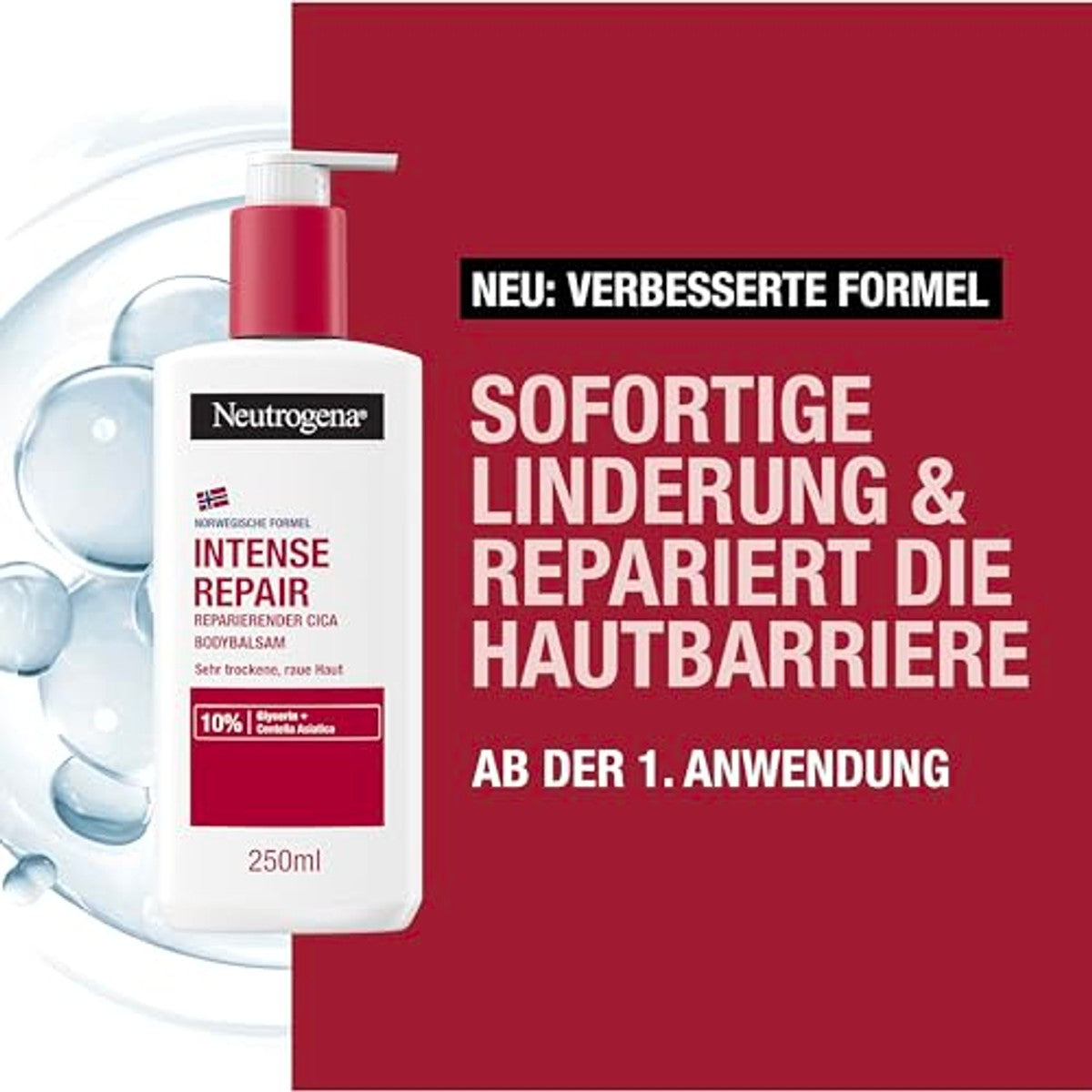 Neutrogena Intense Repair CICA bodybalsem 6 x 250 ml - Voordeelverpakking