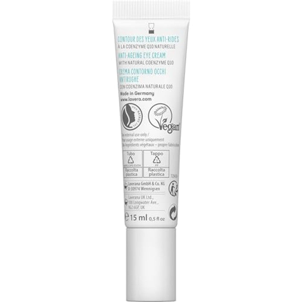 lavera Oogcrème Q10 Malve Sheaboter 6 x 15 ml - Voordeelverpakking