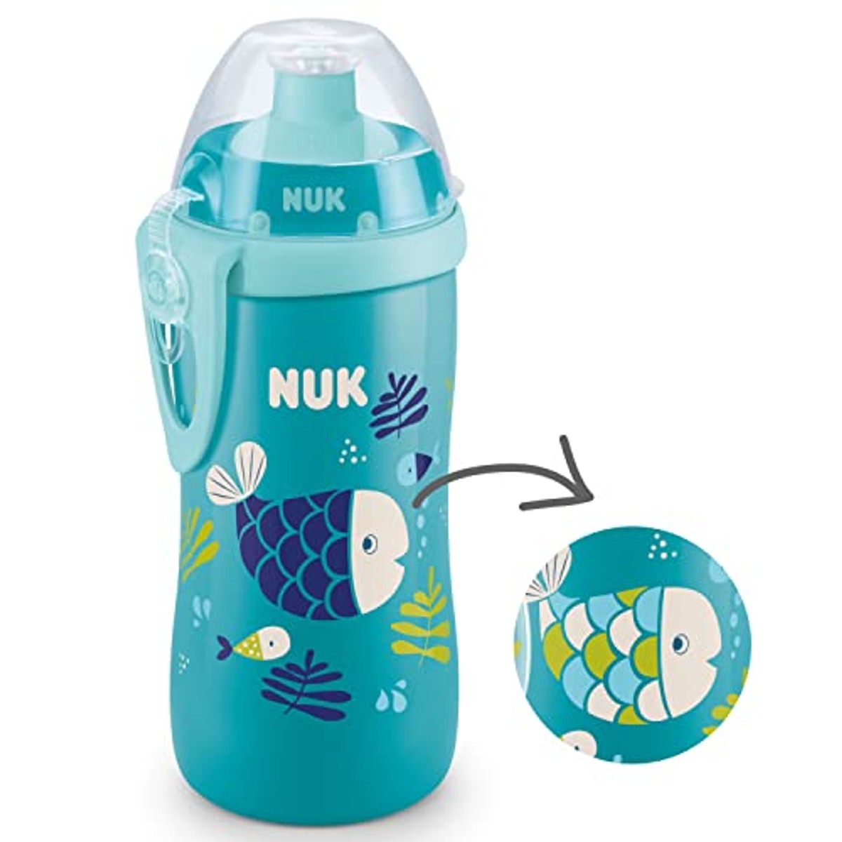 NUK Junior Cup Drinkfles kameleon-effect blauw 3 x 300 ml - Voordeelverpakking