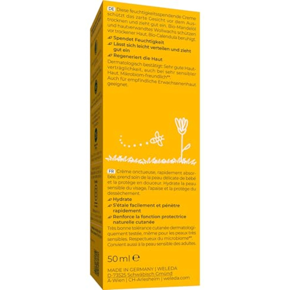 Weleda Baby Calendula Gezichtscrème 50 ml