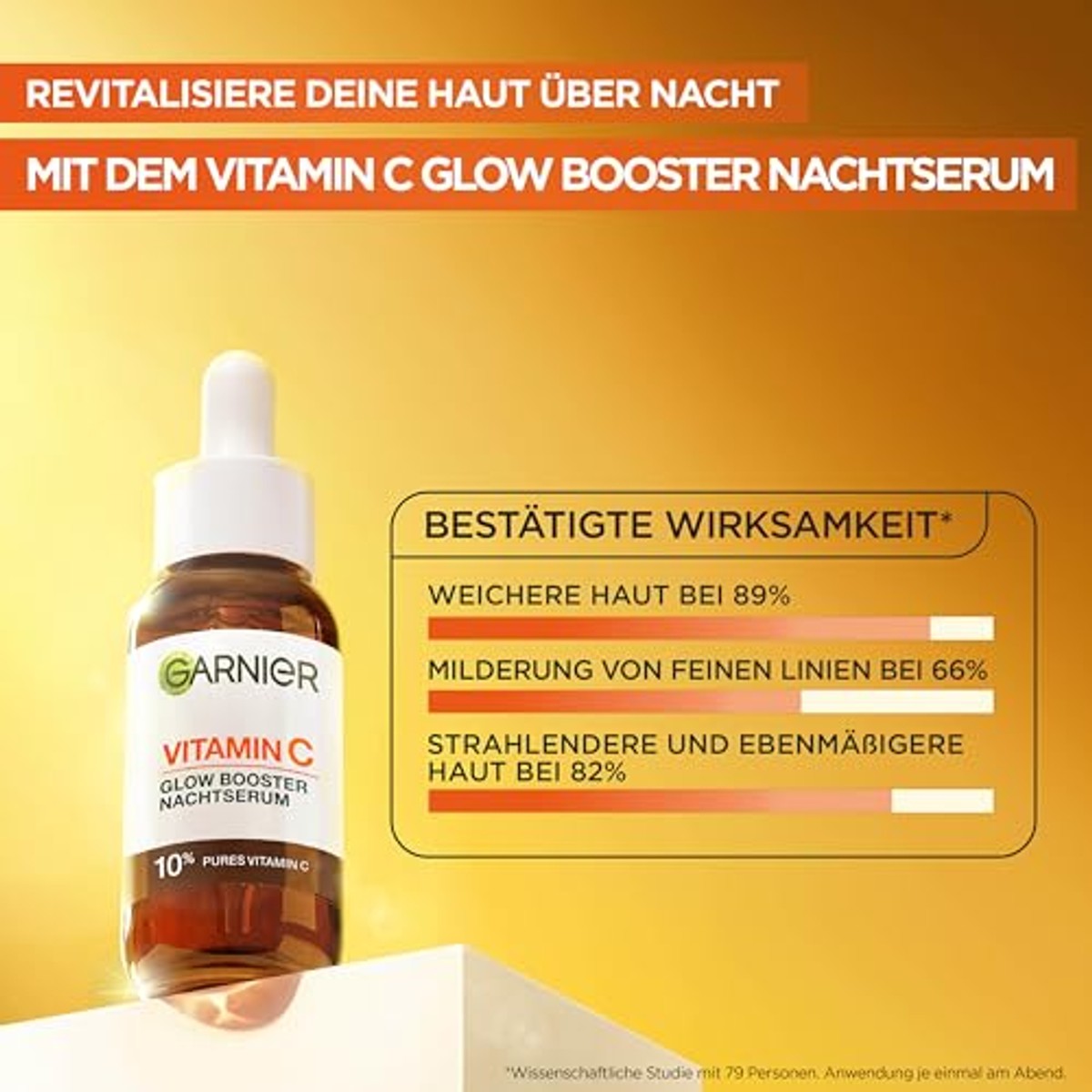 Garnier SkinActive Vitamine C Glow Booster Nachtserum - 3-pack
