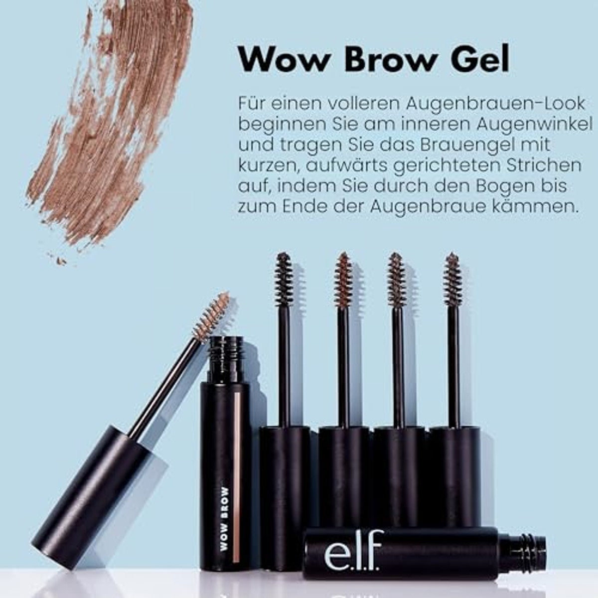 e.l.f. Wow Brow Gel Neutraal Bruin 0 stuks - 6 stuks
