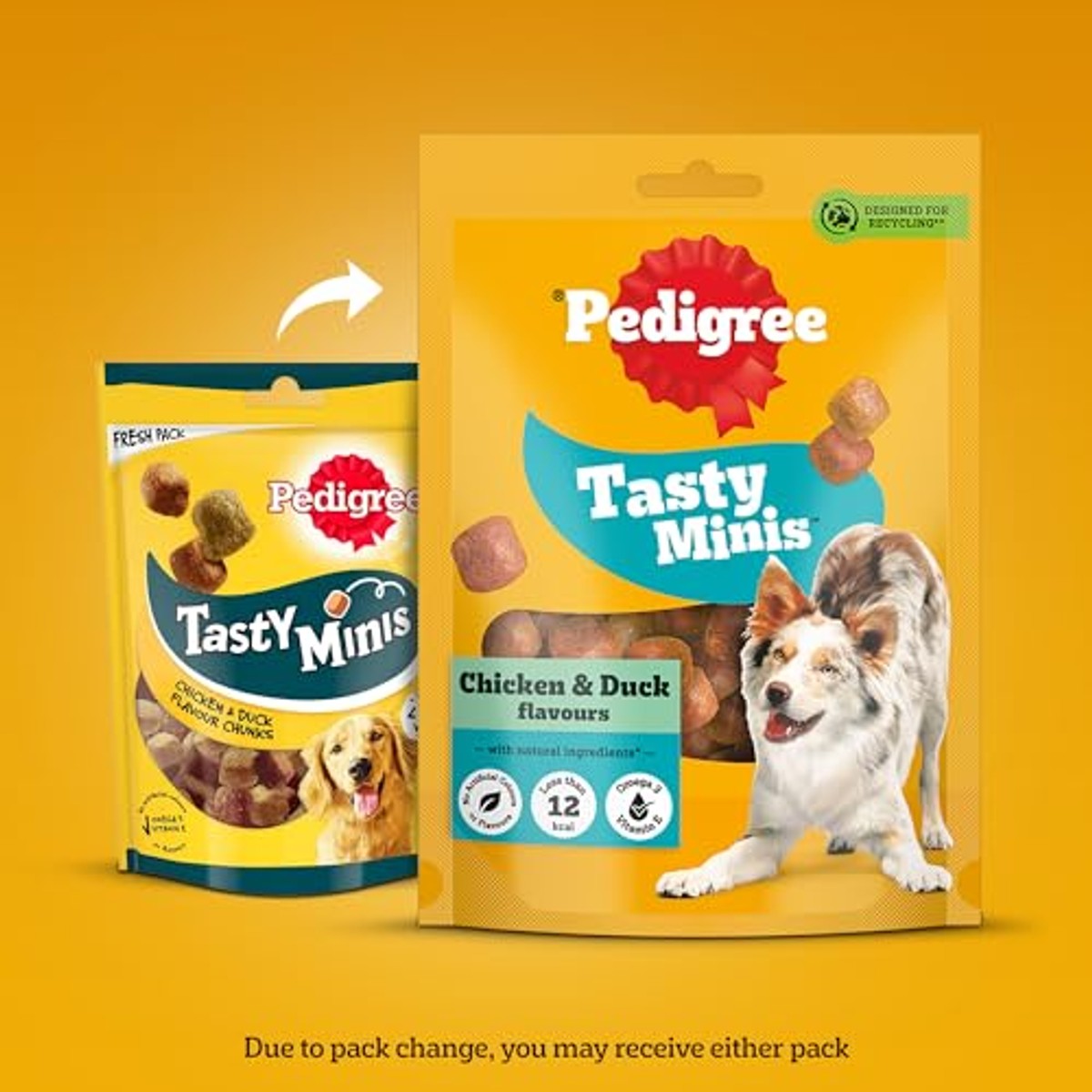 Pedigree Tasty Bites hondensnack kip 8 x 130 g - 3-pack