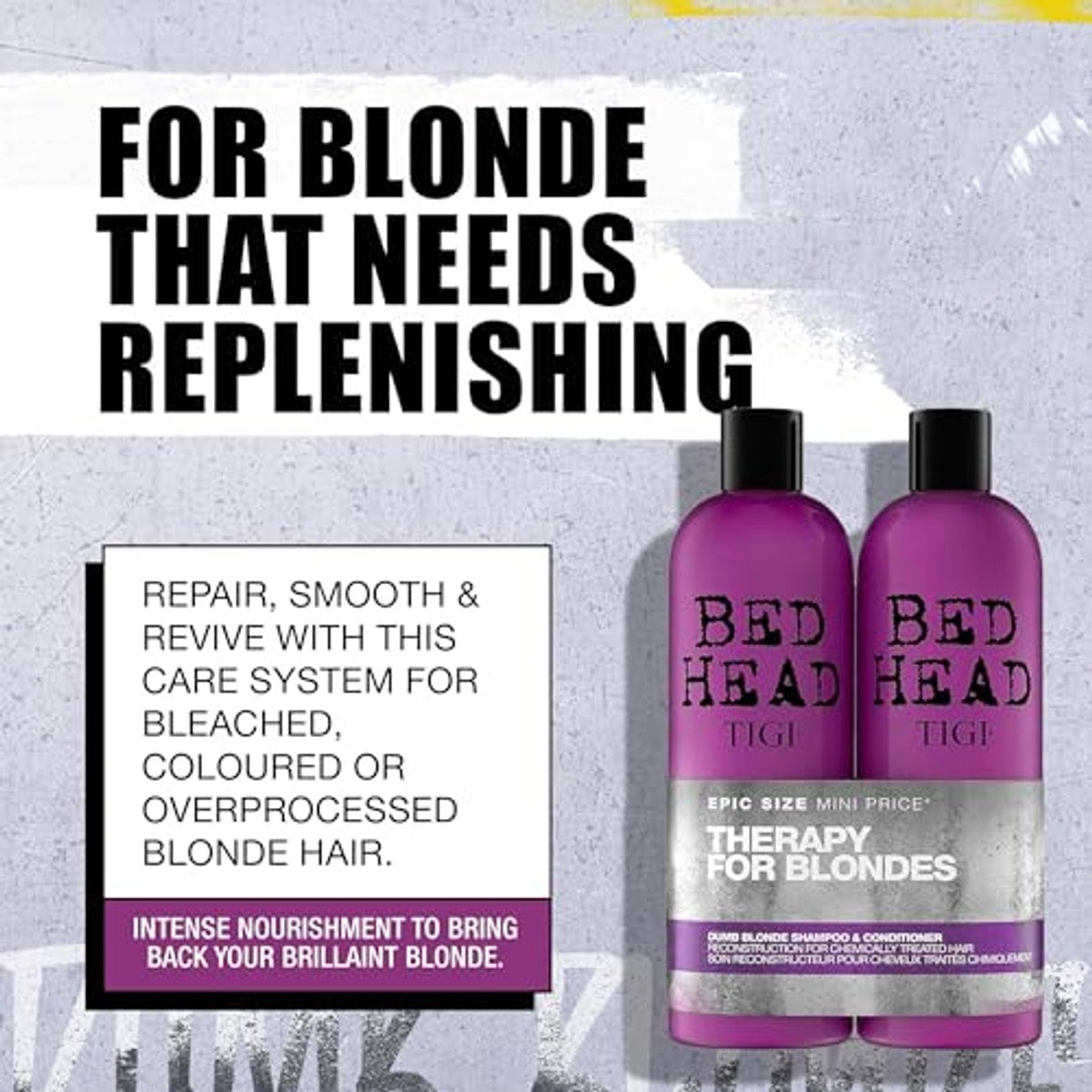 Bed Head by TIGI Dumb Blonde Shampoo, 750 ml – TIGI