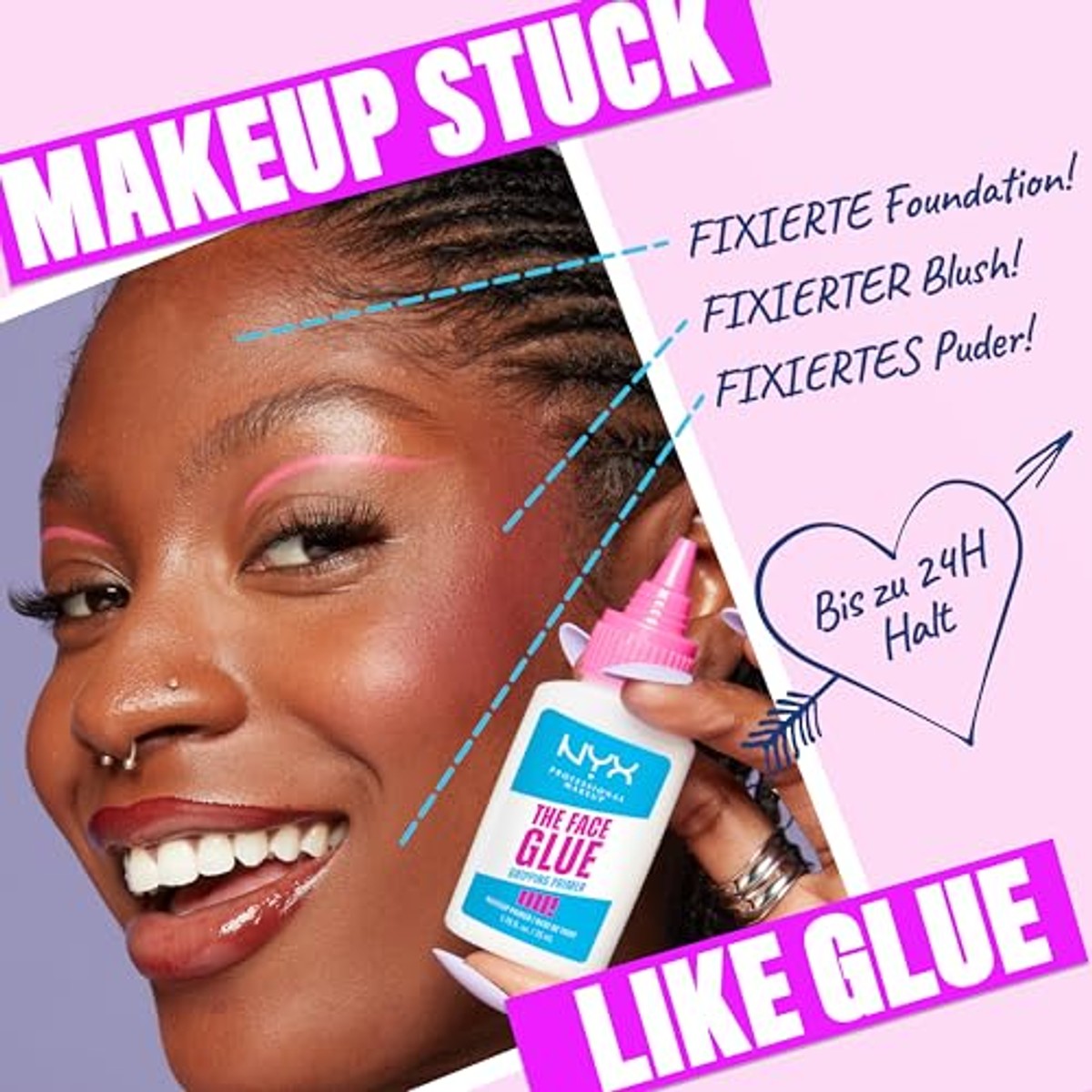 NYX PROFESSIONAL MAKEUP The Face Glue Gripping Primer 35 ml - 3 stuks