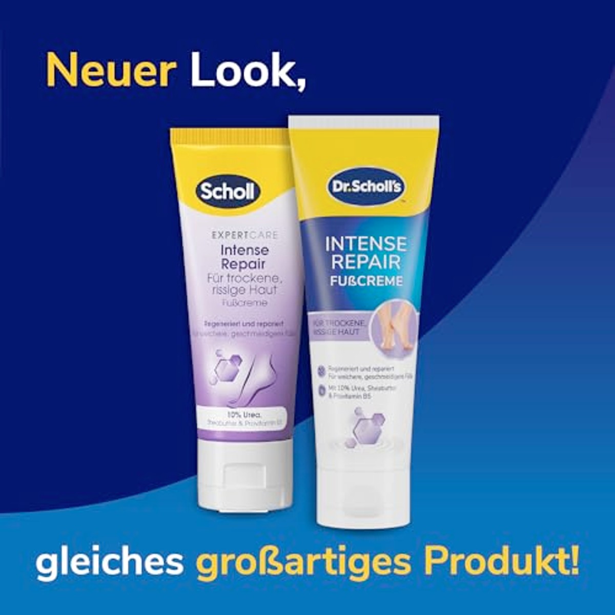 Dr. Scholl's Expertcare Intensief regenererende voetcrème 3 x 75 ml - Voordeelverpakking
