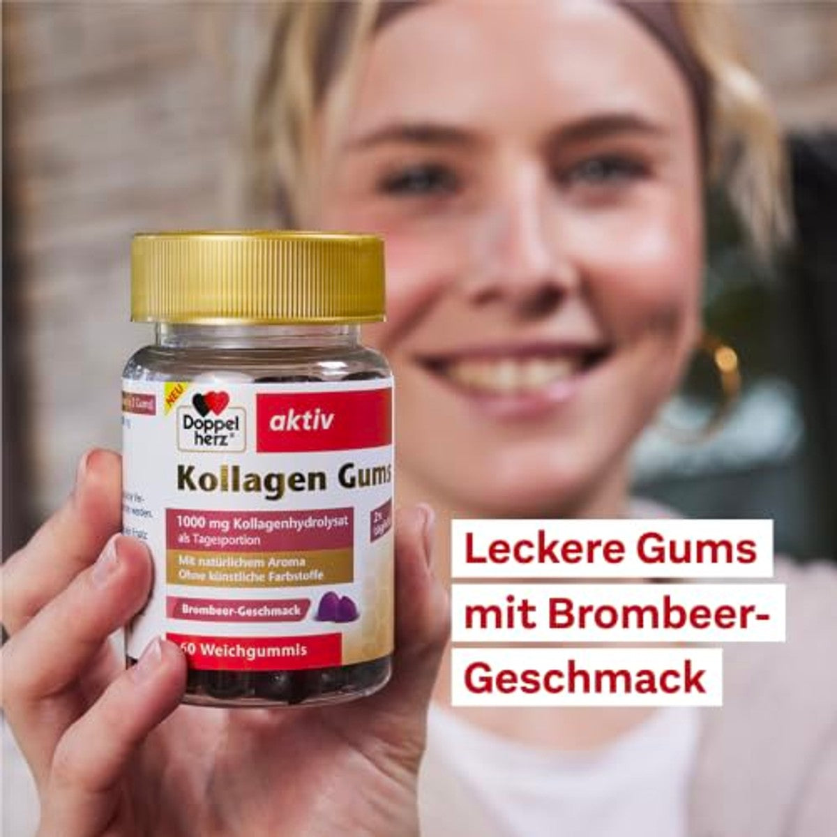Doppelherz Collageen Gom met Braamsmaak 60 Gummies - 6-pack