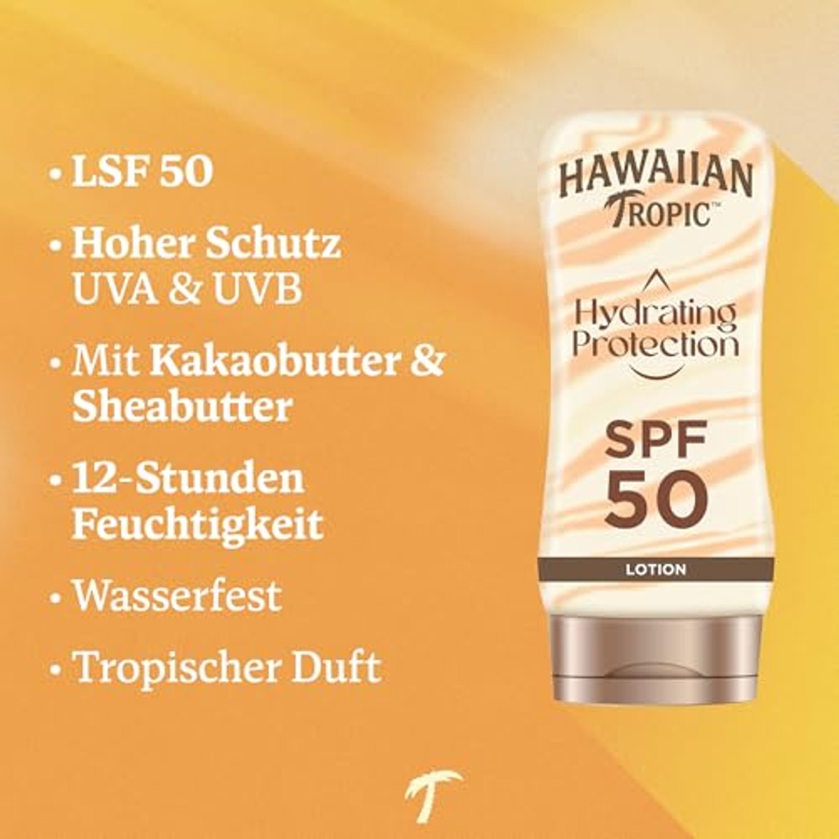 HAWAIIAN Tropic Hydrating Protection SPF 50 Zonnebrandlotion 6 x 180 ml - Voordeelverpakking