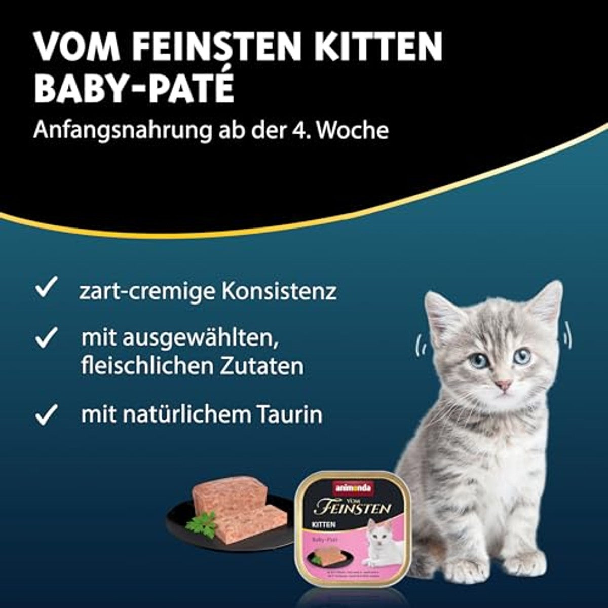 Animonda Vom Feinsten natvoer kattenvoer kitten Baby-paté - 6-pack
