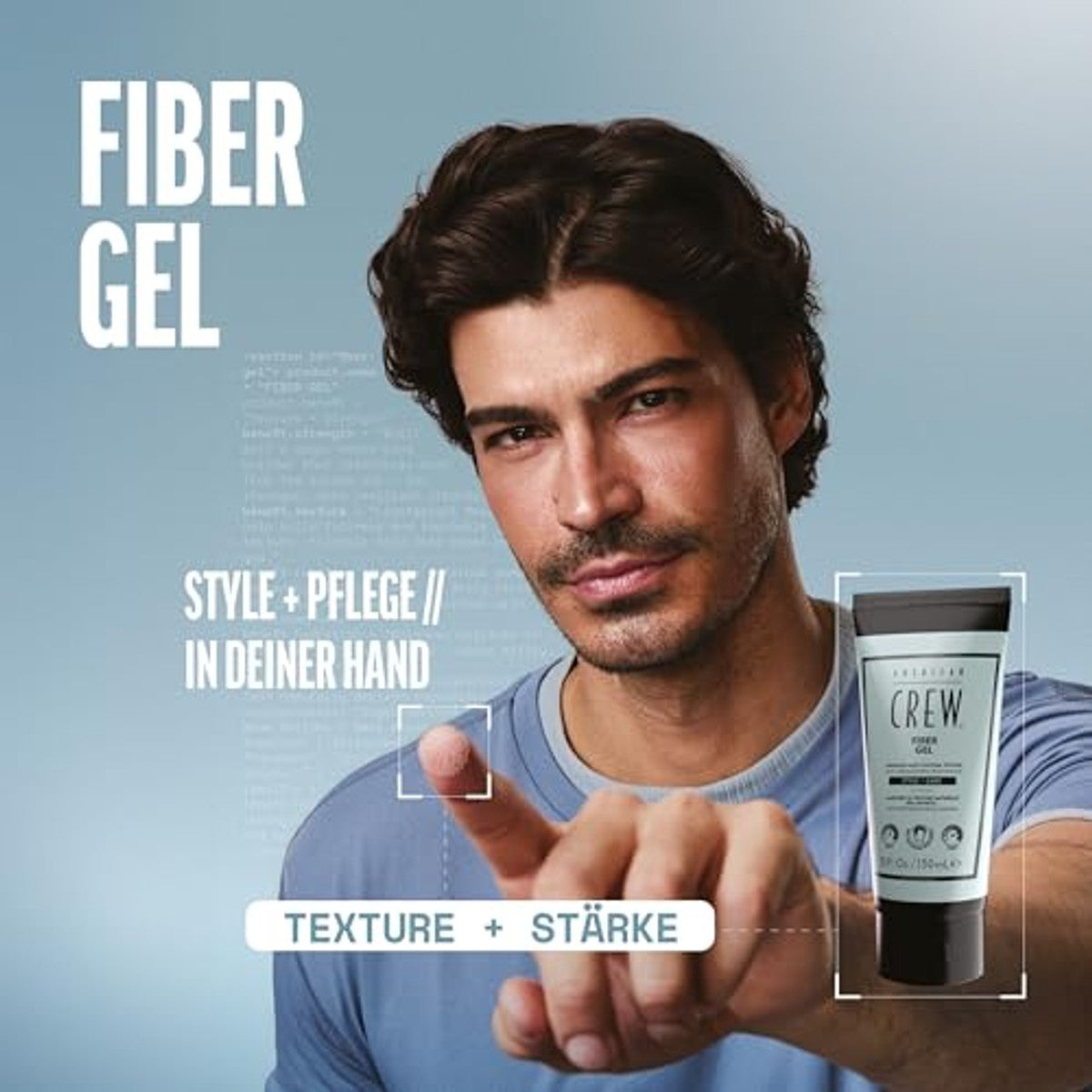 American Crew Fiber Gel Hybride Haarstyling Gel met Gemiddelde Grip 150 ml