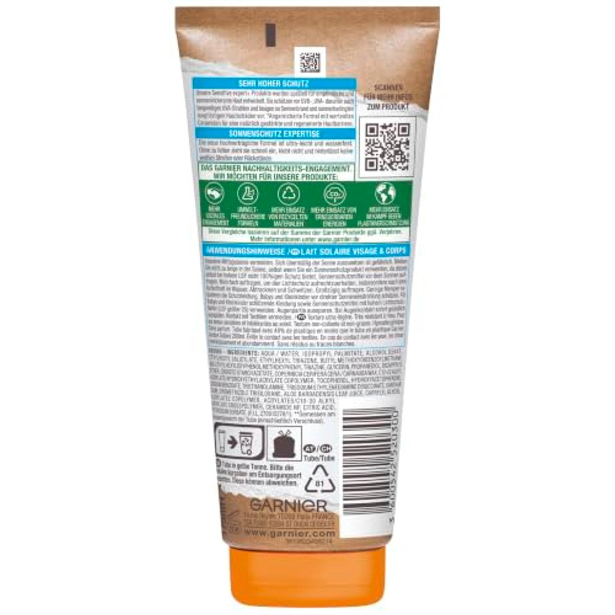 Garnier Ambre Solaire Sensitive Expert+ SPF 50+ 6 x 175 ml - Voordeelverpakking