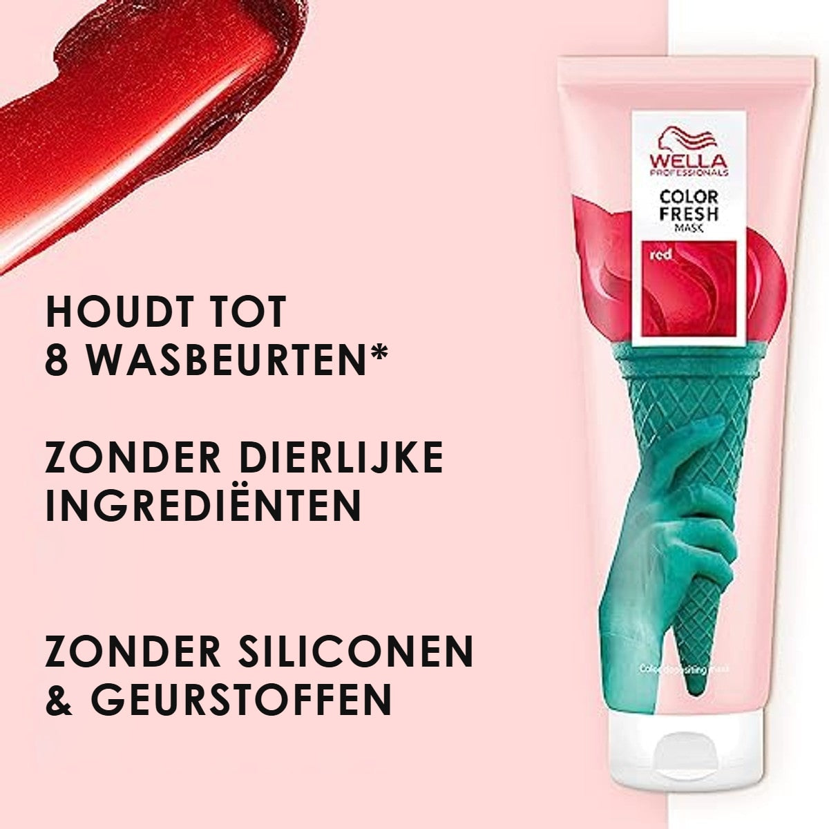 Wella Professionals Color Fresh Mask Rood - 6-pack – foto 3