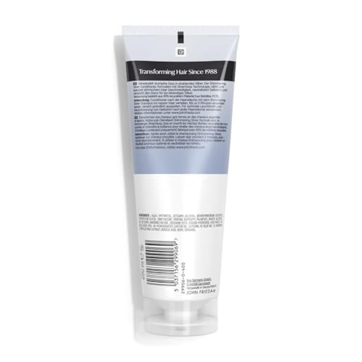 John Frieda Shimmering Silver - Zilver Conditioner - Inhoud: 250 ml - Voor dof grijs of wit haar – John Frieda