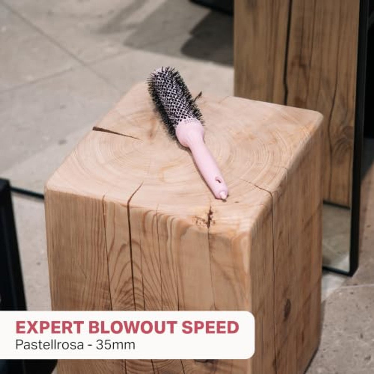 Olivia Garden Expert Blowout Speed Ronde Borstel, Pastelroze, 45 mm - 3-pack