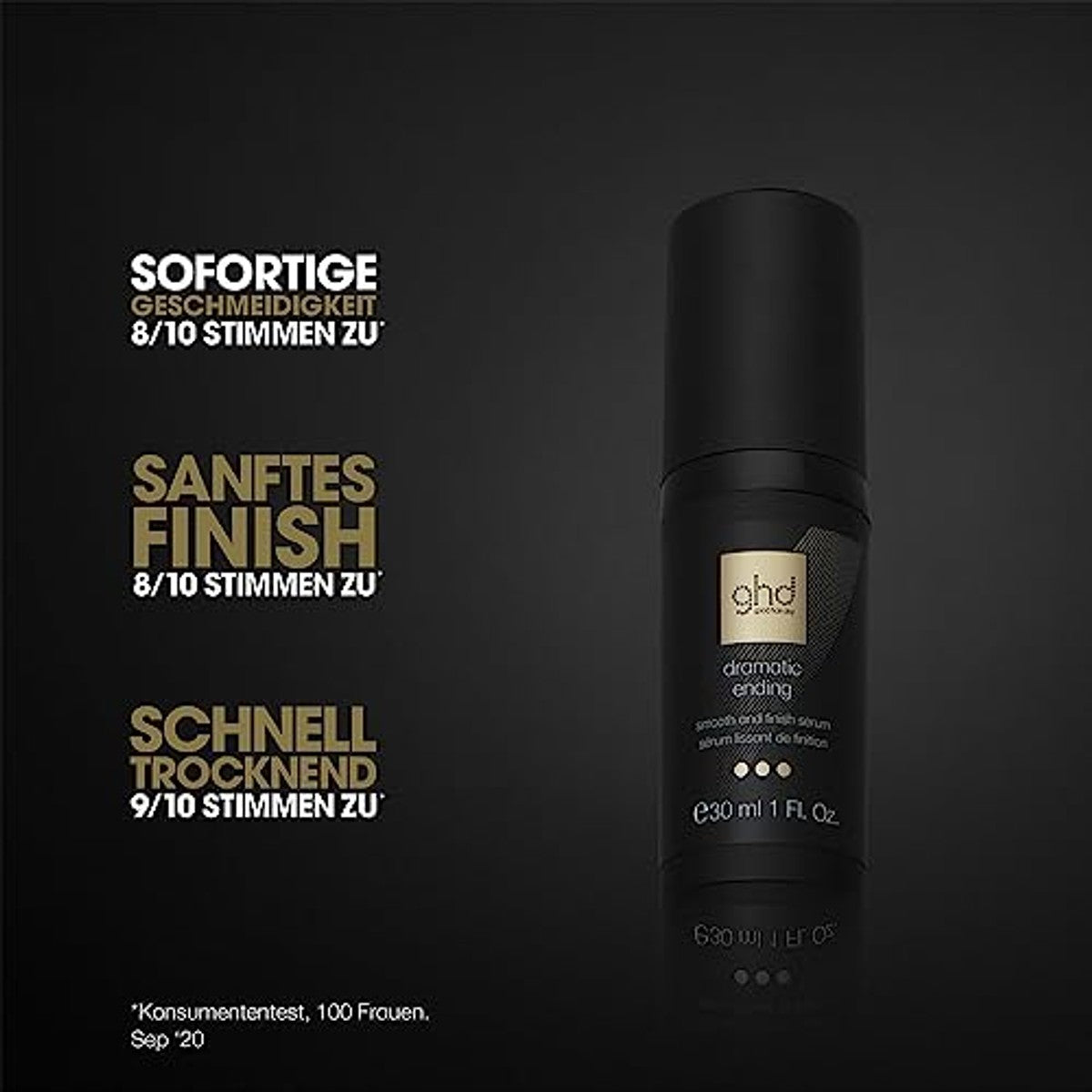ghd Dramatic Ending Haarserum Glanzende en Gladde Afwerking 30 ml - 3-pack