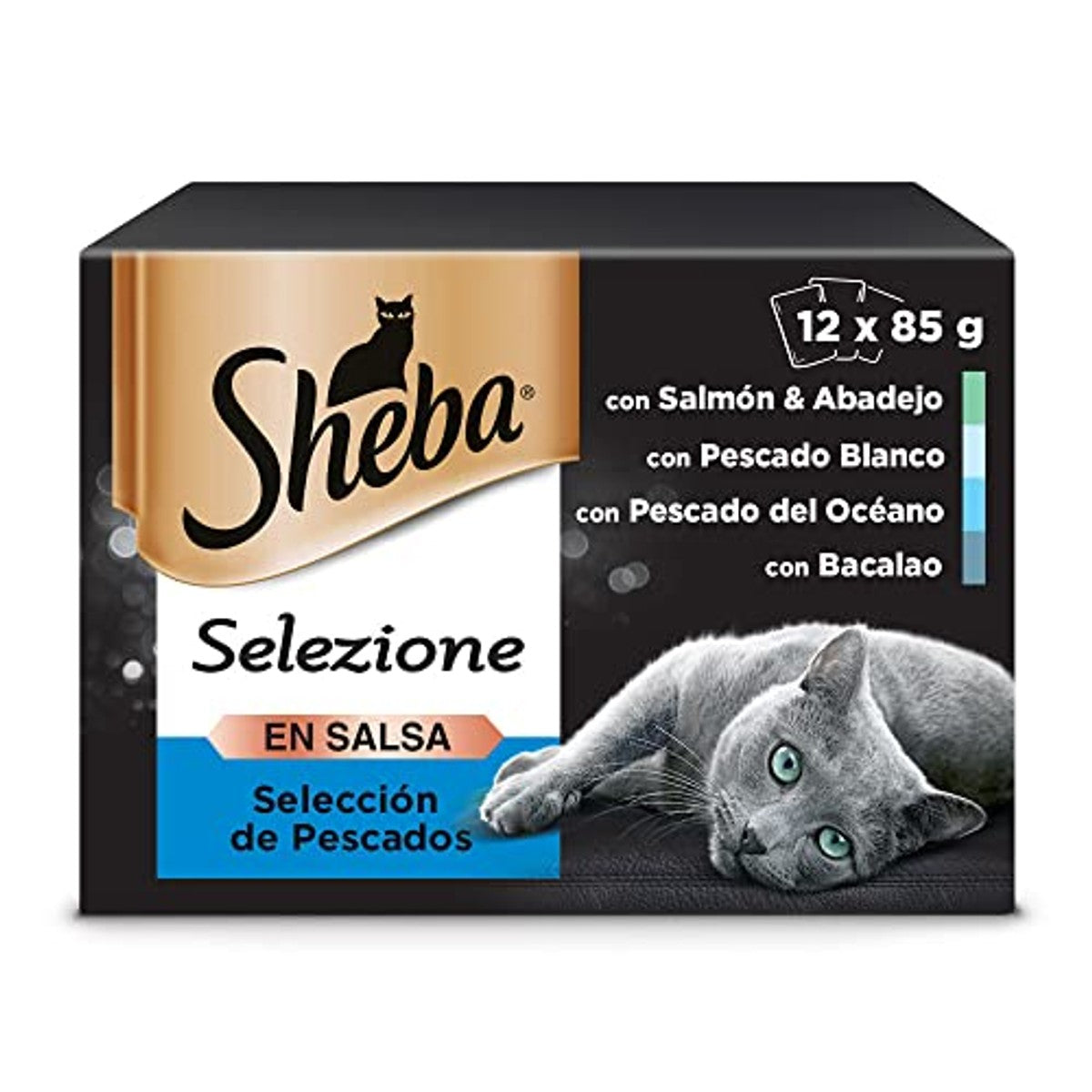 Sheba Essentia Ocean natvoer kattenvoer viskeuze 48 x 85 g - 3-pack