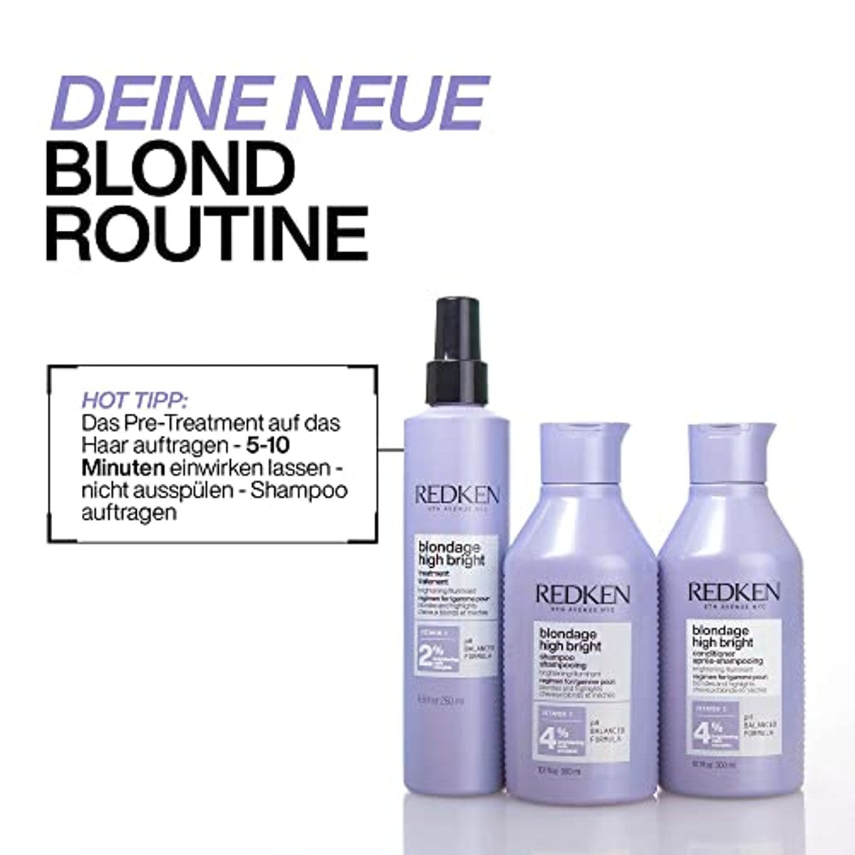 Redken Color Extend Blondage High Bright Shampoo 300 ml - 6-pack – foto 3