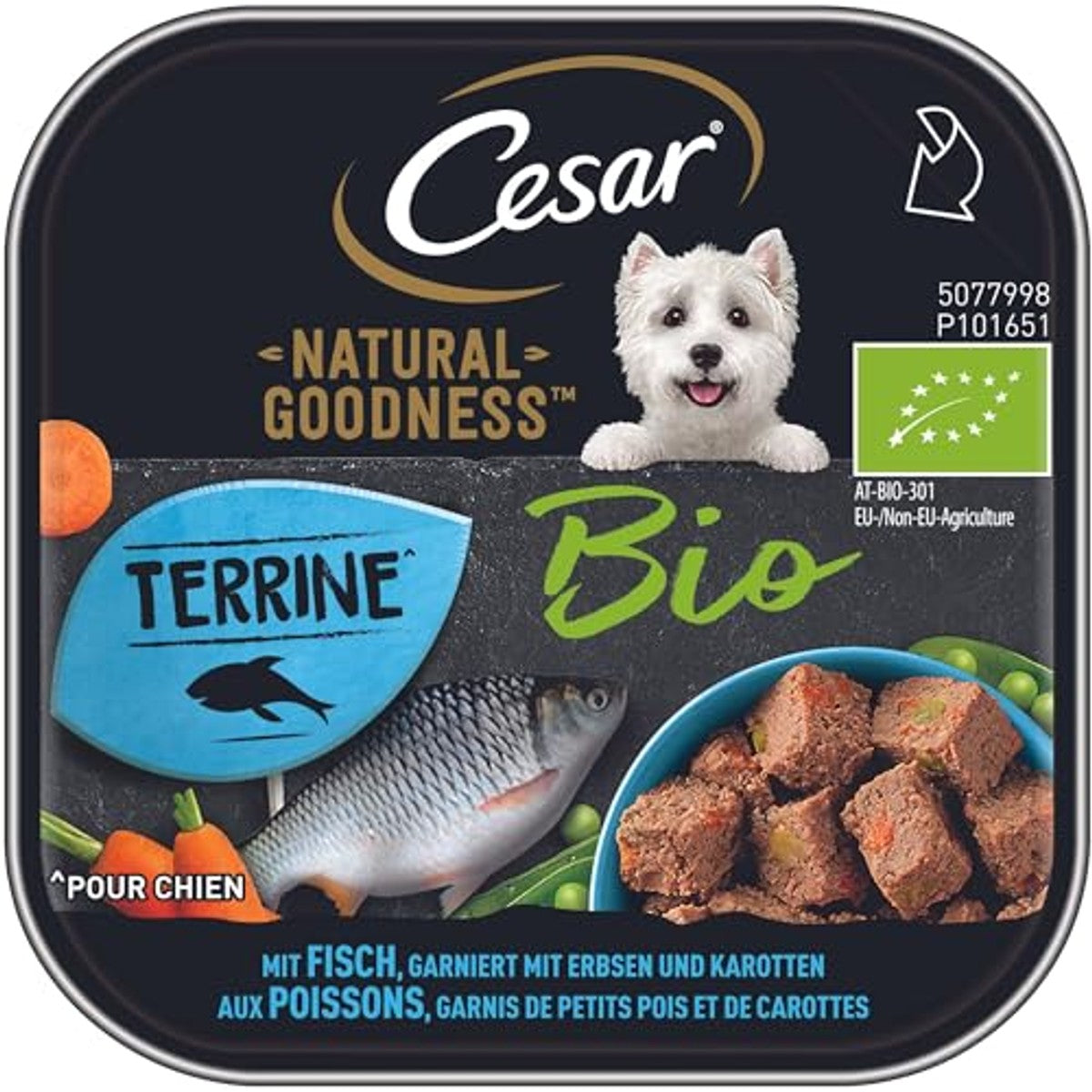 Cesar Natural Goodness hondenvoer terrine met vis 16 x 100 g – foto 3