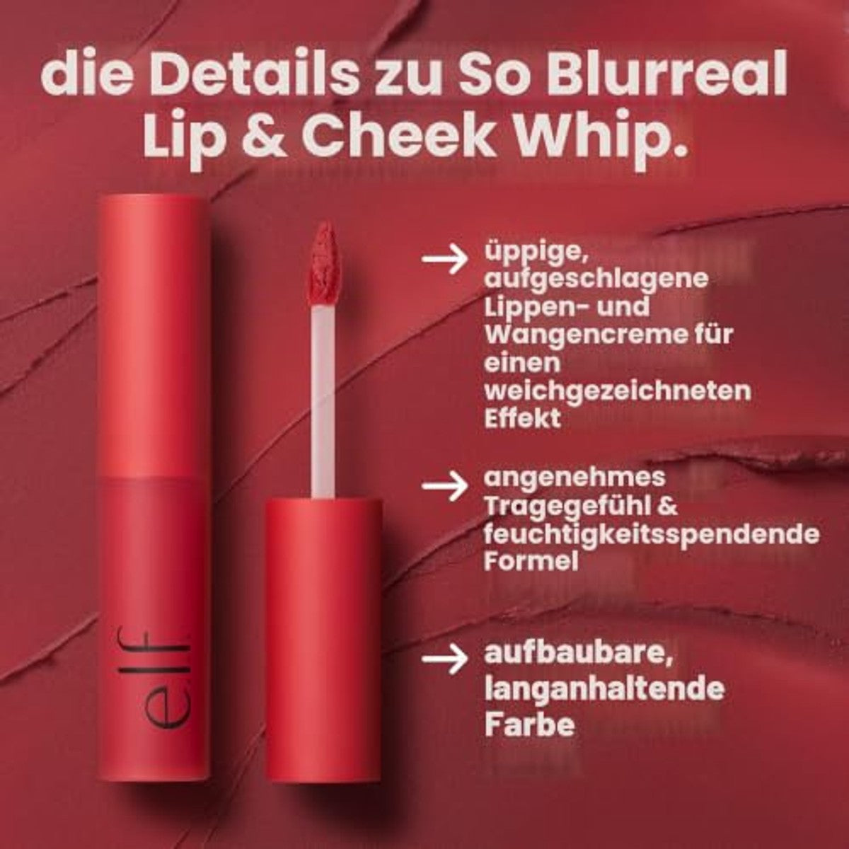 e.l.f. So Blurreal Lip & Cheek Whip Oat Couture - 6 stuks