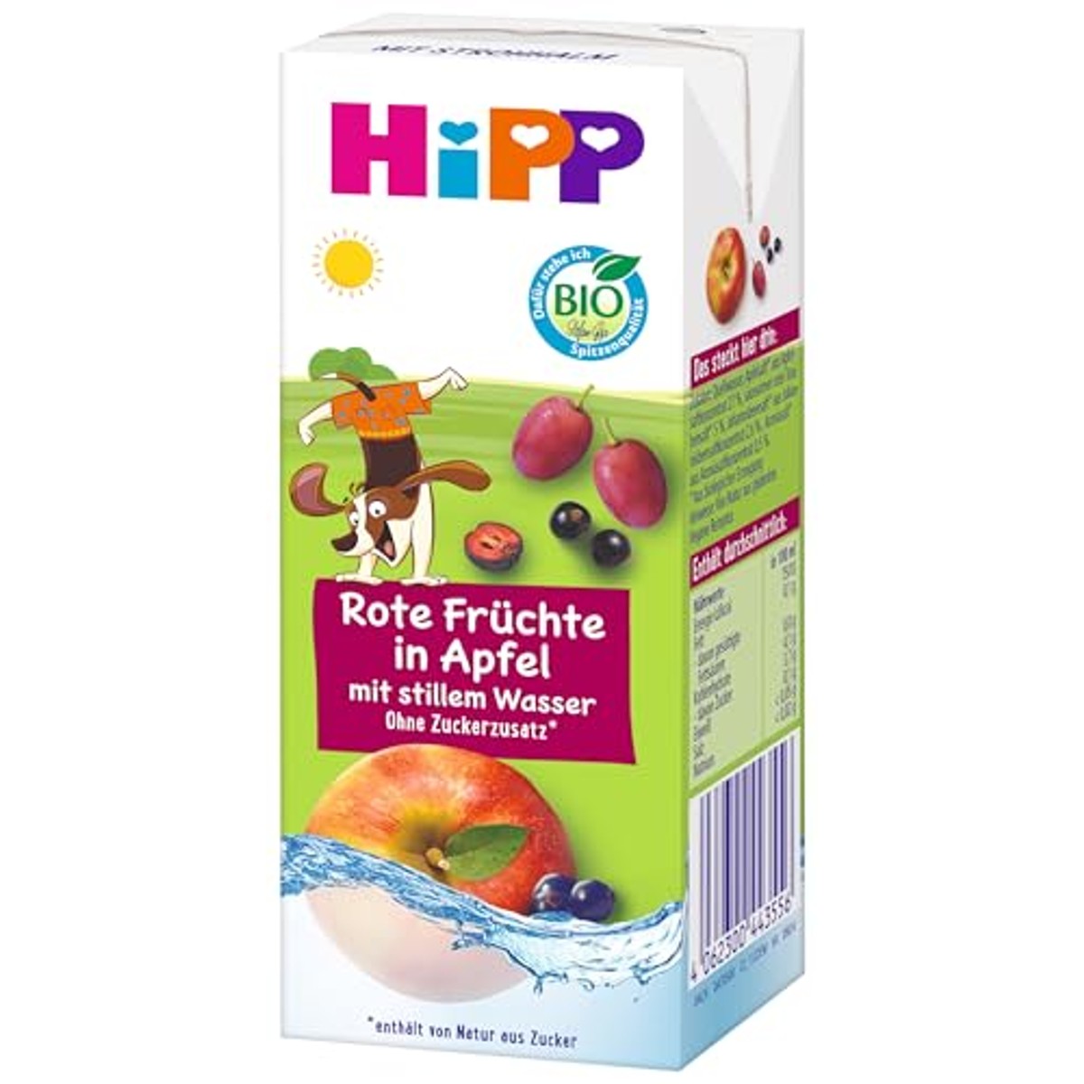 HiPP Biologisch kinderdrank rode vruchten in appel 15 x 200 ml – foto 3
