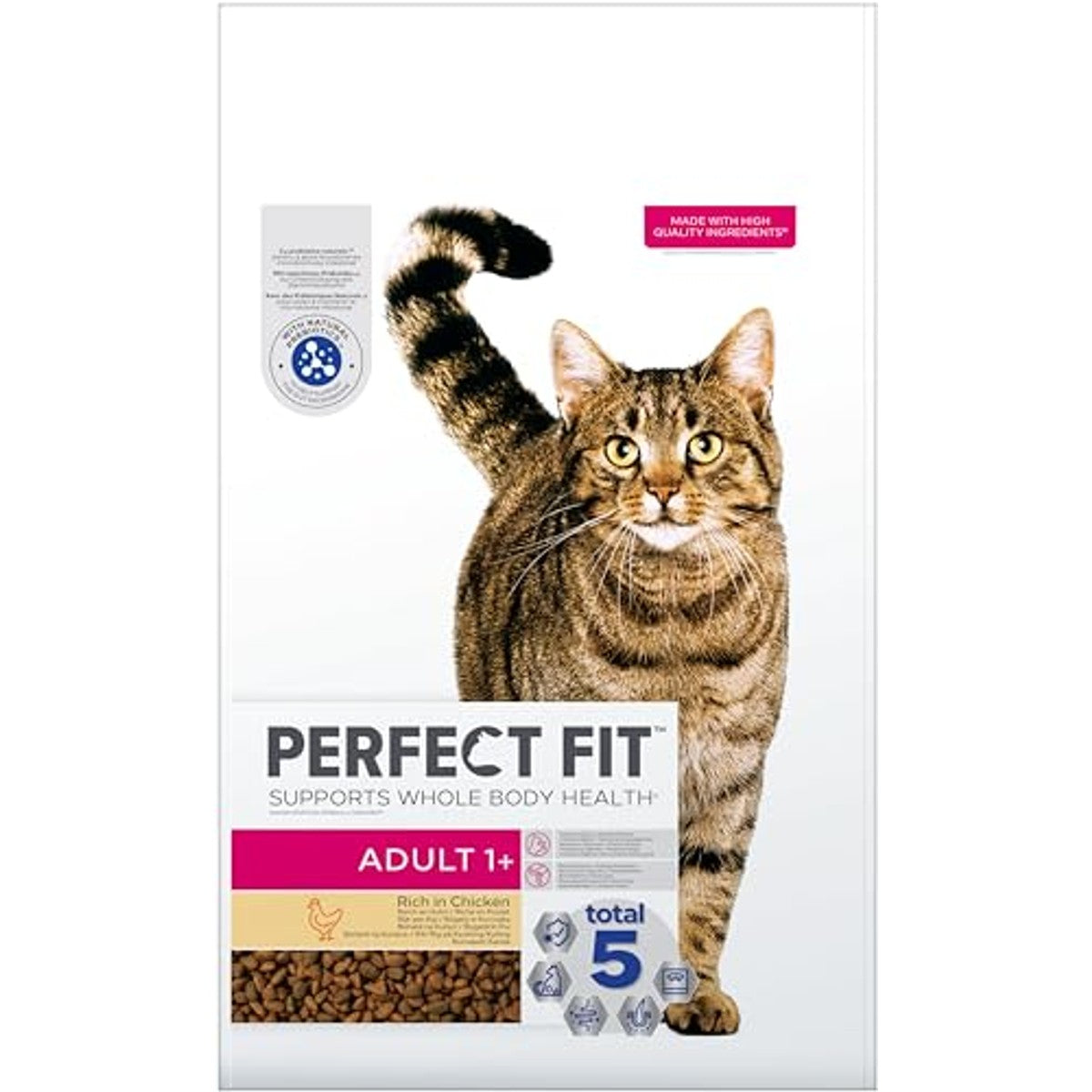 PERFECT FIT Adult 1+ droogvoer voor katten, 7 kg, kip – Perfect Fit