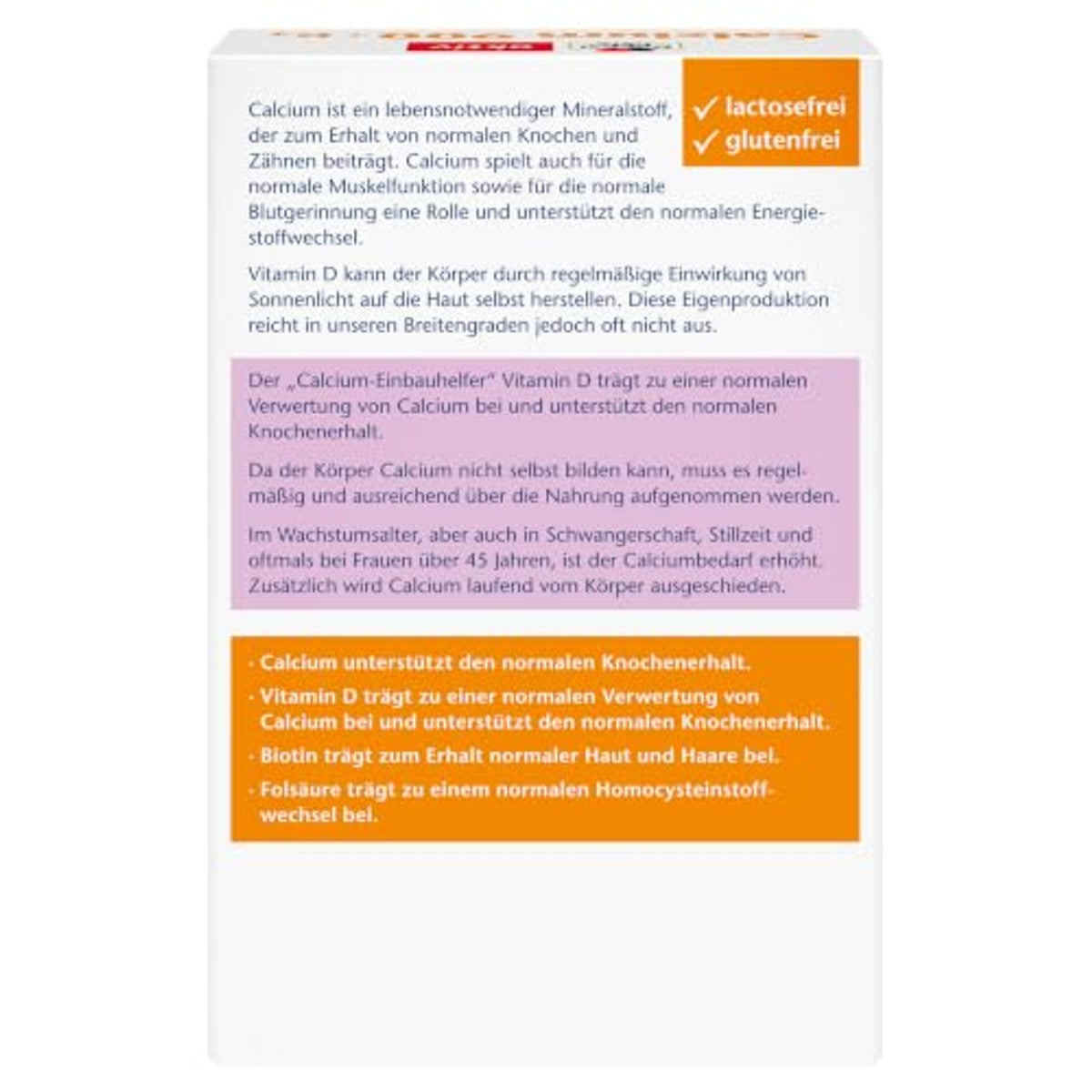 Doppelherz Calcium 900 + D3 + biotine + foliumzuur – Doppelherz