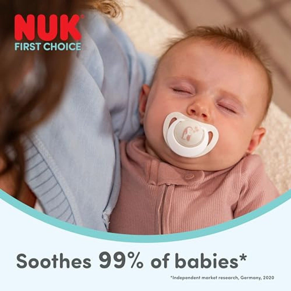 NUK First Choice Day & Night Baby fopspeen 6-18 maanden 4 stuks – NUK