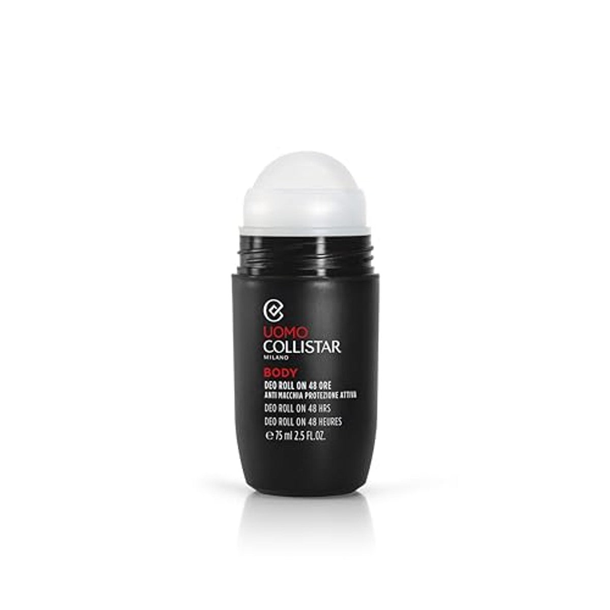 Collistar Deodorant Roll-On voor Heren zonder Alcohol 75 ml - 3-pack