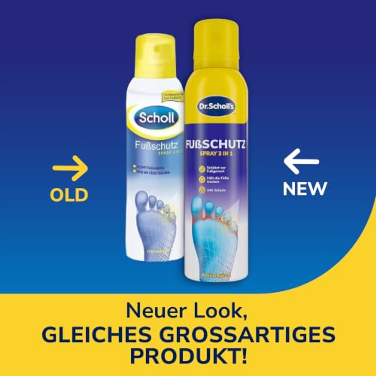 Dr. Scholl's Voetbeschermingsspray 2-in-1 6 x 150 ml - Voordeelverpakking