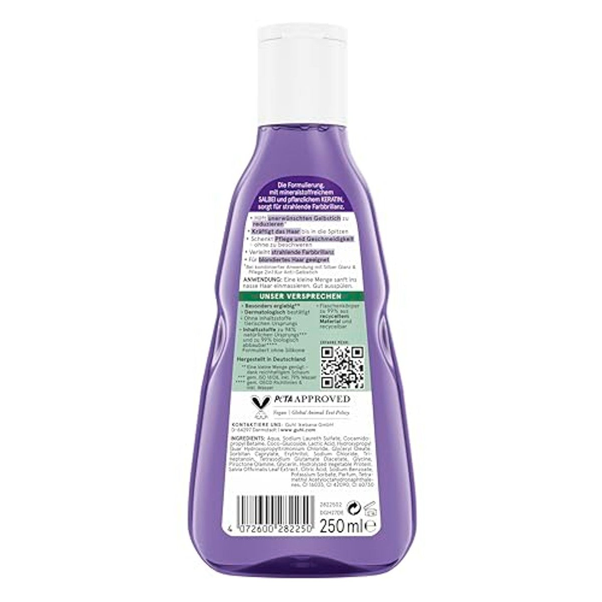 Guhl Zilverglans & Verzorging shampoo 3 x 250 ml - Voordeelverpakking – foto 3