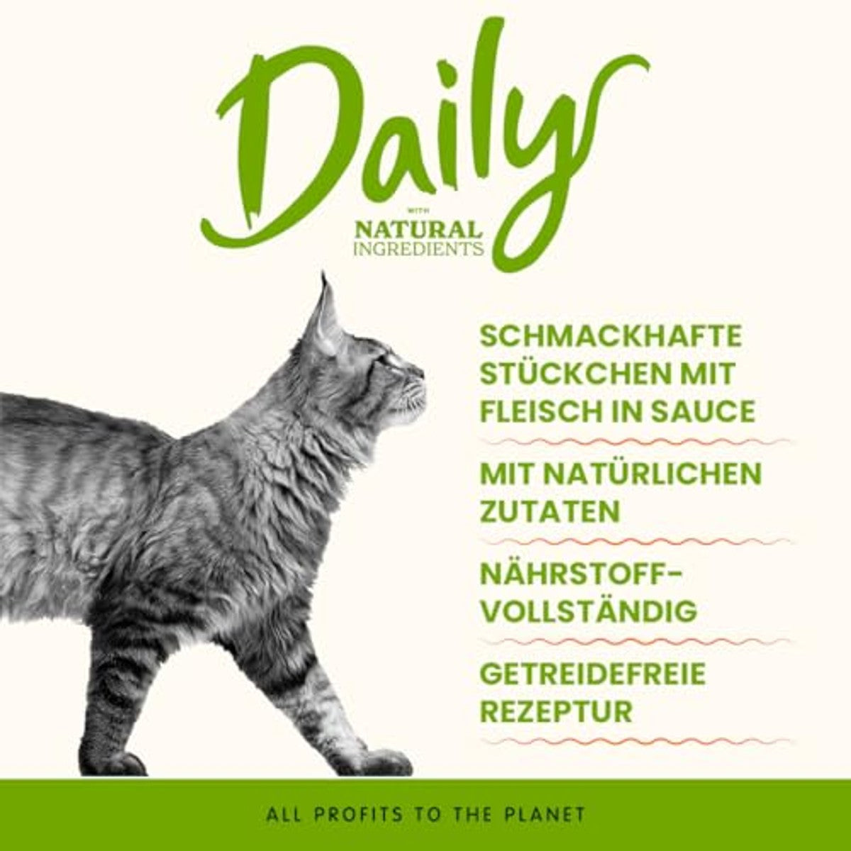 Almo Nature Daily Kattenvoer Hapjes Rundvlees 24 x 85 g - 6-pack
