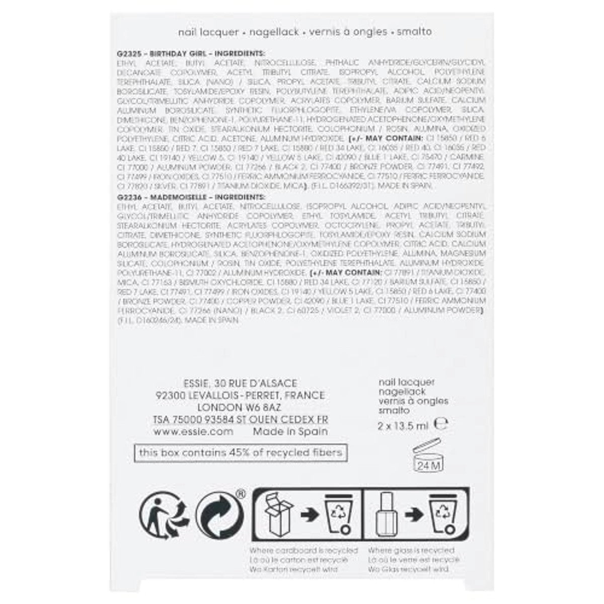 essie geschenkset nagellak Happy Birthday, 27 ml - 6 stuks
