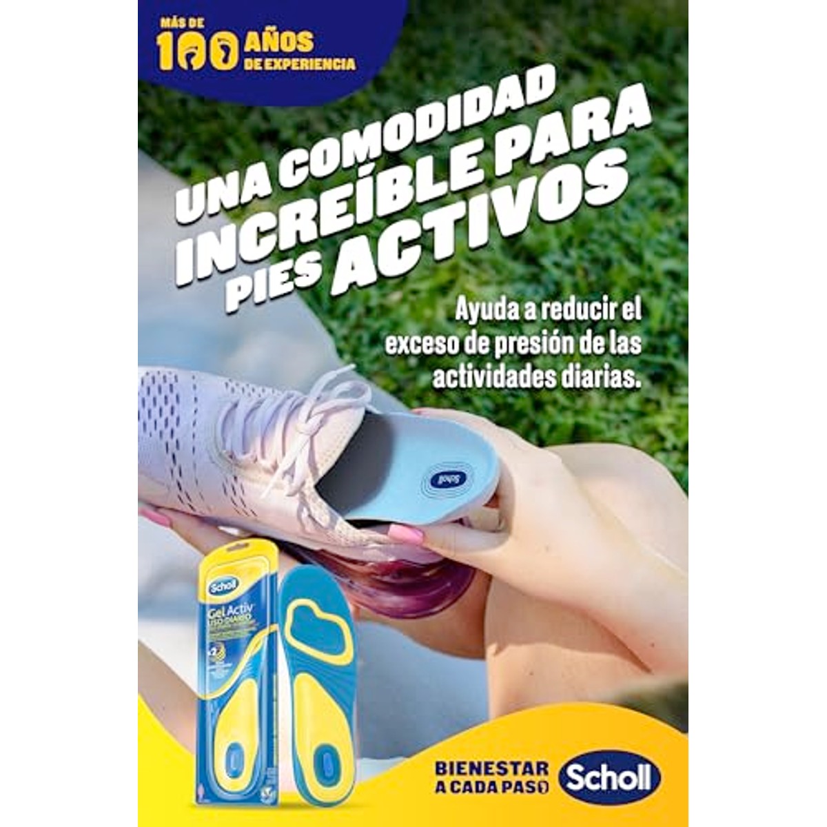 Dr. Scholl's Plantillas Gel Activ.U.Diar M C/4 - 3-pack