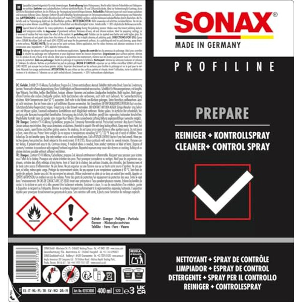 SONAX Profiline Prepare 400 ml – SONAX