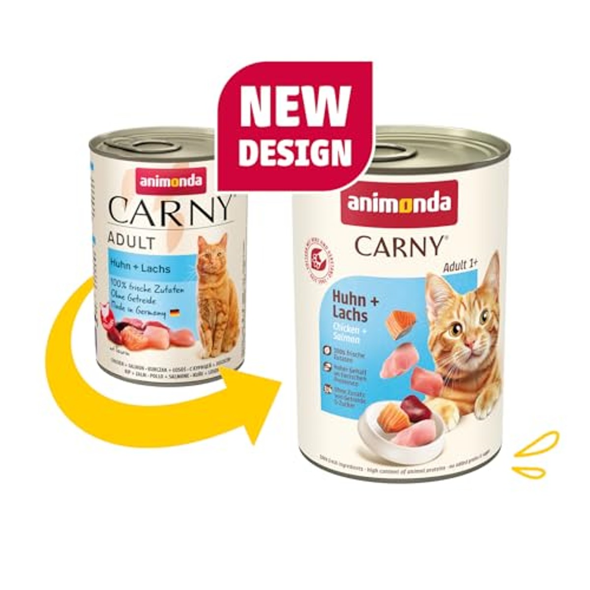 animonda Carny Adult natvoer kattenvoer kip en zalm 6 x 400 g - 6-pack