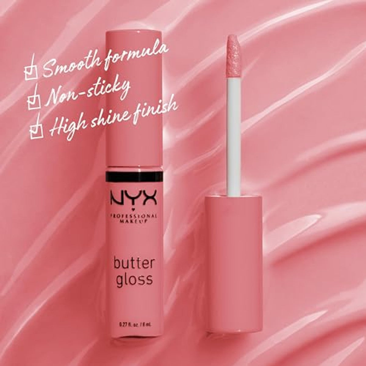 NYX Butter Gloss, Tiramisu, per stuk verpakt (1 x 7 ml) – NYX PROFESSIONAL MAKEUP