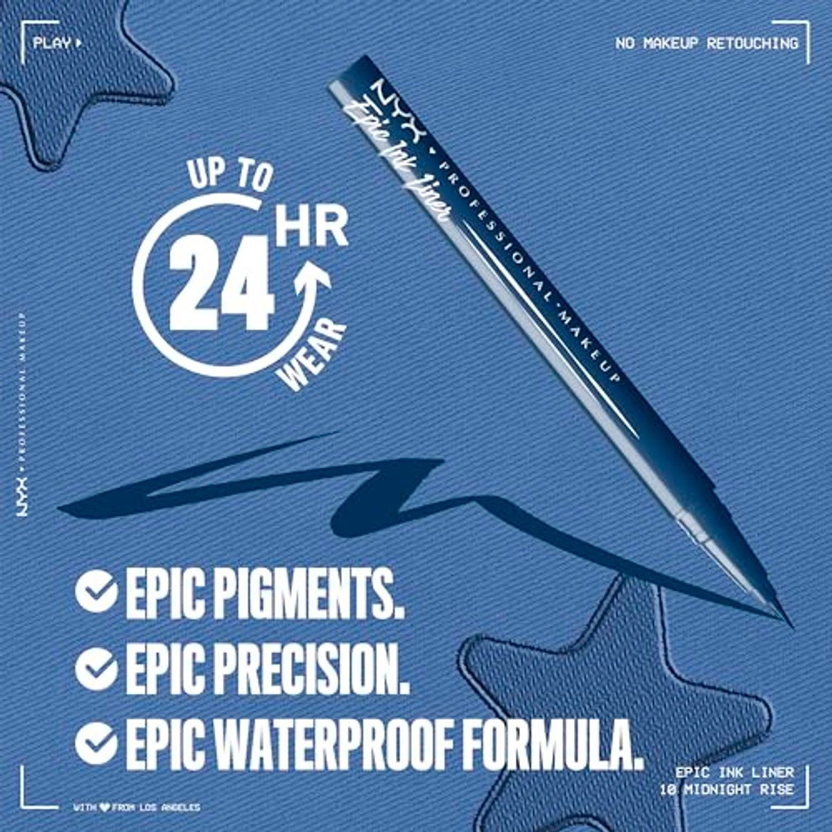 NYX PROFESSIONAL MAKEUP Epic Ink Liner Jeanz Mid(Night) Rise 1 ml - 6 stuks