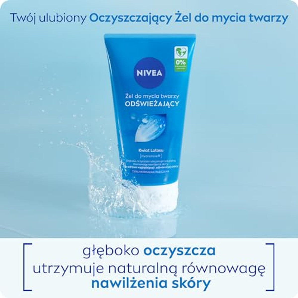 NIVEA Gezichtsreinigingsgel normale en gemengde huid 3 x 150 ml - Voordeelverpakking
