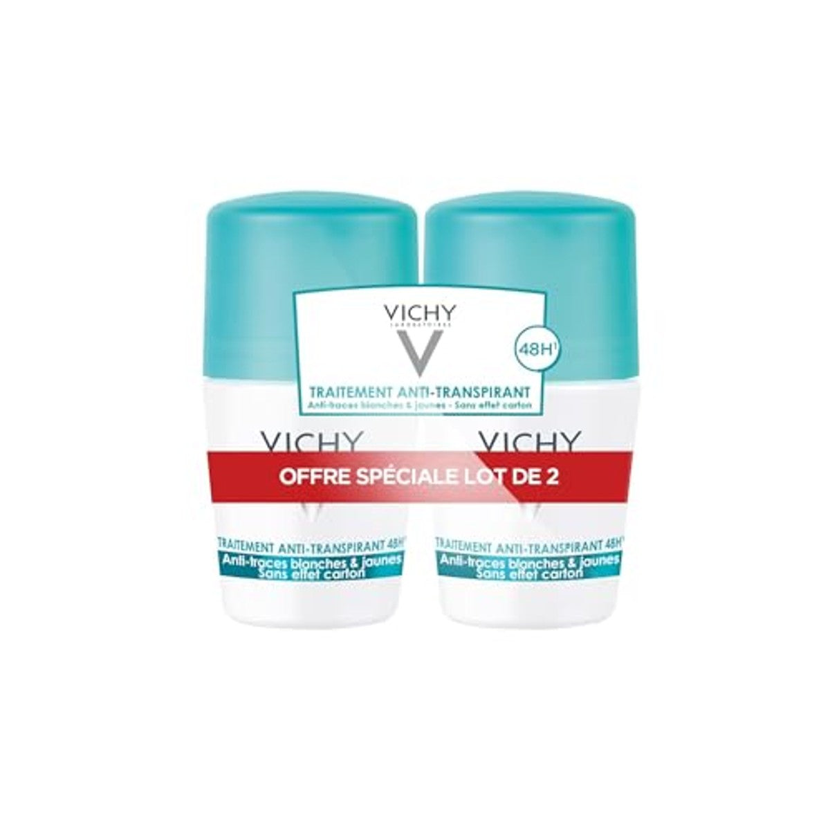 Vichy Anti-transpirant Anti-vlekken Deo Roll-on 2 x 50 ml