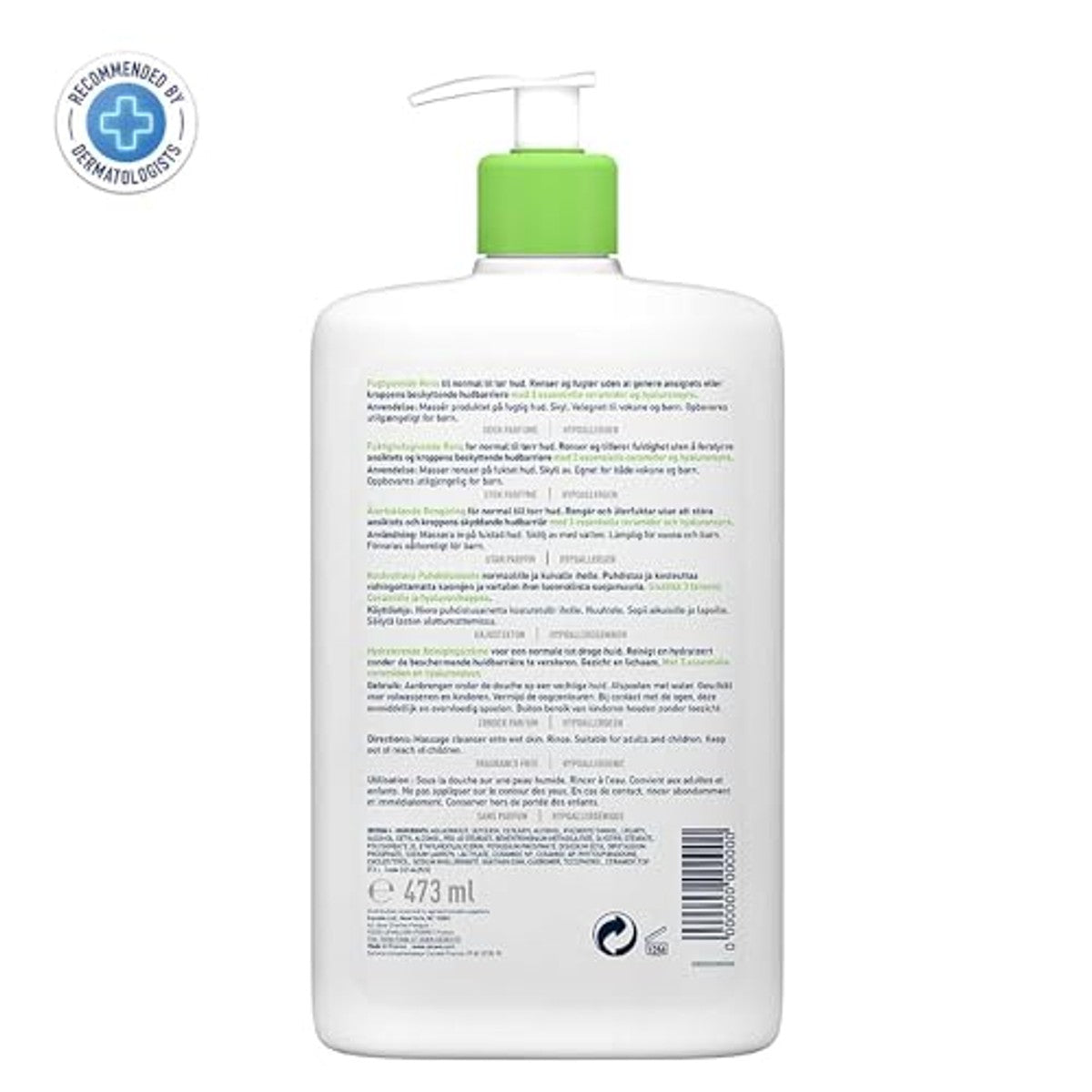 CeraVe Milde Reinigingslotion voor Gezicht en Lichaam 473 ml - 3-pack