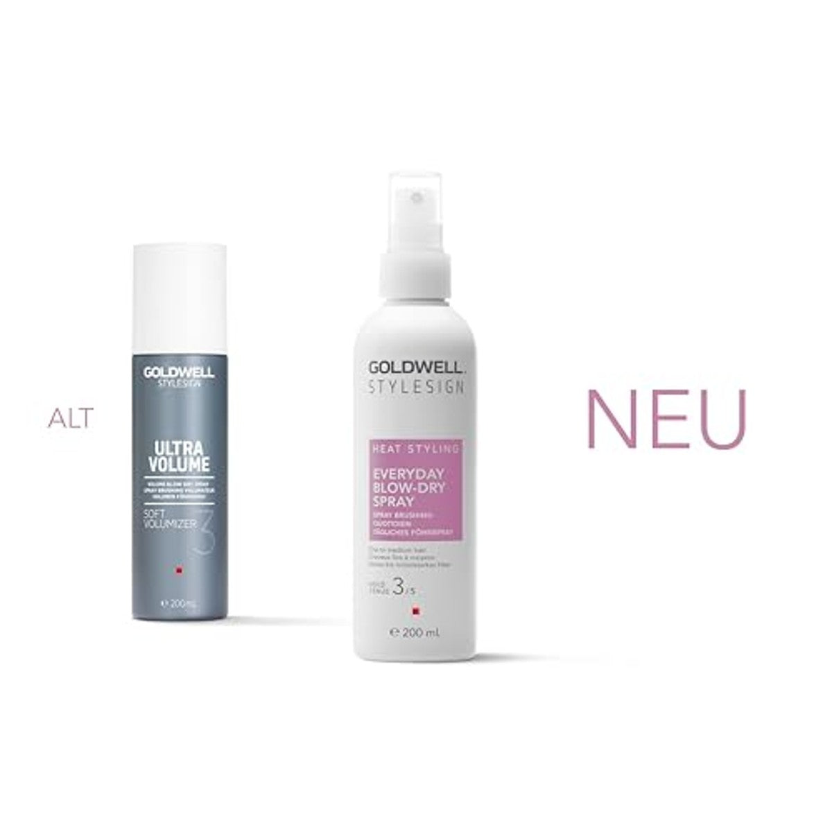 Goldwell StyleSign Heat Styling Dagelijkse Föhnspray voor Fijn tot Middelsterk Haar 200 ml - 3-pack