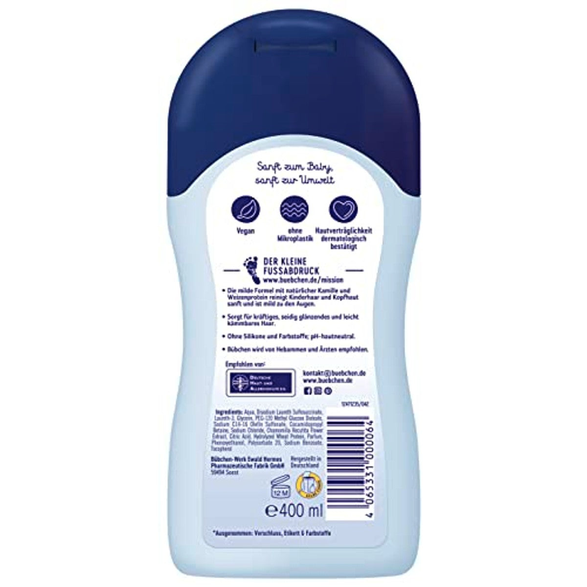 Bübchen Kindershampoo 400 ml – verpakking van 3 – Bübchen