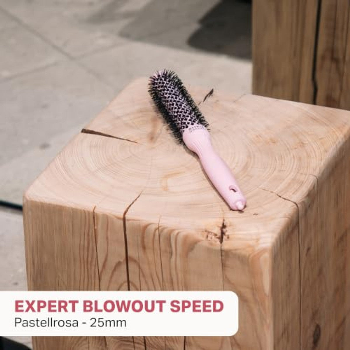 Olivia Garden Expert Blowout Speed Ronde Borstel Pastelroze 25 mm - 6-pack