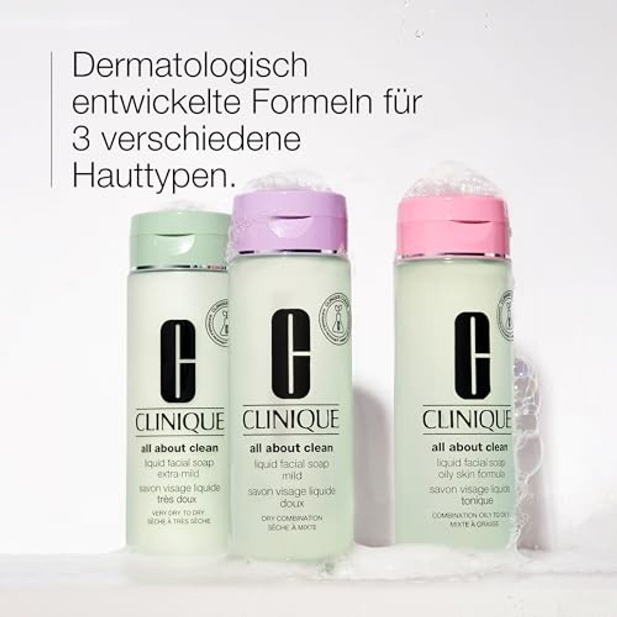 Clinique All About Clean™ Liquid Facial Soap | Gesichtsreiniger | Für ölige Haut & Mischhaut | 200 ml