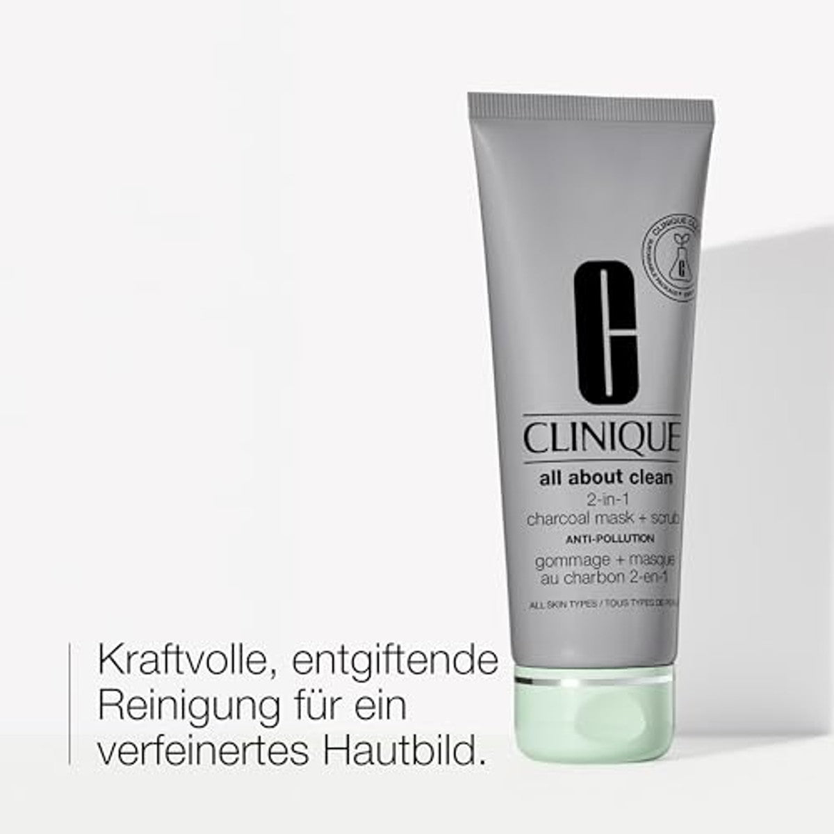 CLINIQUE All About Clean™ 2-in-1 Charcoal Mask + Scrub 100 ml - 3 stuks