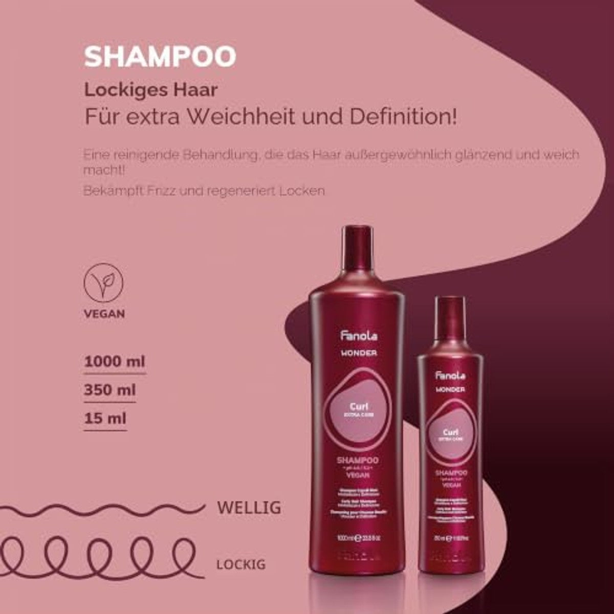 Fanola Wonder Curl Shampoo voor krullend en golvend haar
